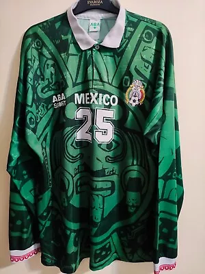 Mexico 1998 ABA SPORT Original Match Issue Jersey Maillot Trikot Camiseta Maglia • $799