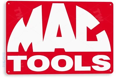 TIN SIGN Mac Tools Tin Metal Sign Auto Garage Shop Tool Box Decor B173  • $10.25