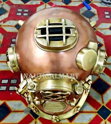 Vintage Diving Helmet Antique Scuba U.S Navy Mark V Scuba Divers Helmet Gift New • $172.61