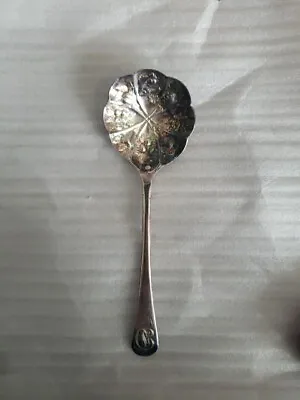 Vintage Sheffield England Silverplated EPNS A1 King Fruit Relief Spoon • $12