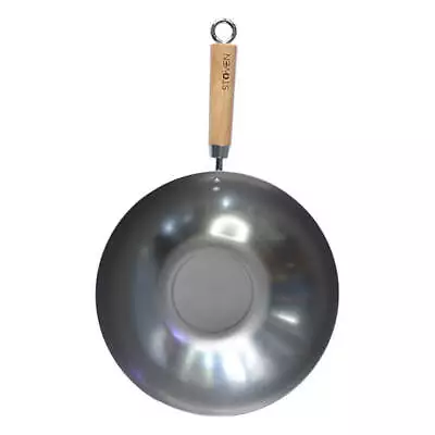 Stoven 30cm Heavy Gauge Carbon Steel Wok • £18