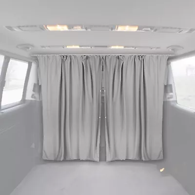 79  X 71  Van Cab Divider Cabin Curtain Campervan Kit Grey • $89.99