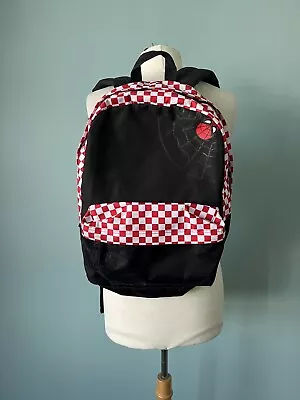 Vans X Marvel Spiderman Rucksack Backpack Black Red White Checkerboard Limited • £39.99