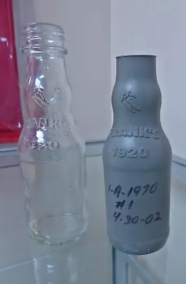 $60 • Buy 2000's RARE Frank's 1920 RedHot Hot Sauce Glass Bottle Clay Mold Cast 