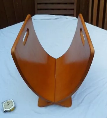 £40 • Buy Bent Plywood Bentwood Magazine Rack  Mid Century Design