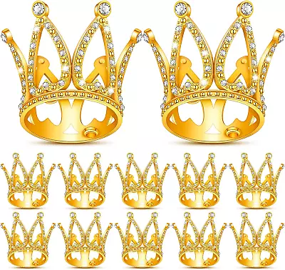 12 Pieces Crown Cake Topper Mini Baby Crown Tiny Queen Crown Small Princess Head • $26.81