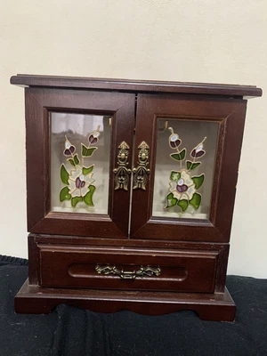 £14.99 • Buy Vintage Wooden Musical Jewellery Box 