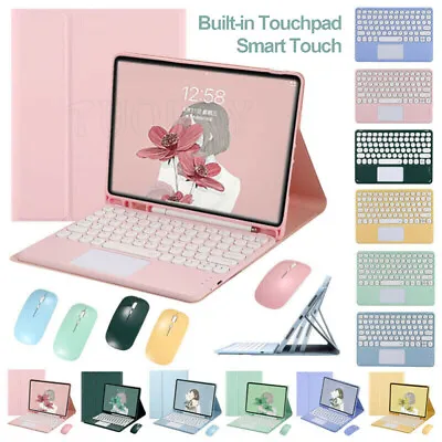 Touchpad Keyboard Mouse Case Cover For Samsung Tab A9+ A7 A8 S9 FE S6Lite Tablet • £22.89