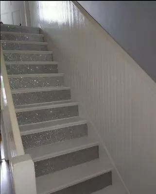 £0.99 • Buy Sparkly Glitter Stairs Staircase Risers Quality Sequin Fabric Material 1metre 