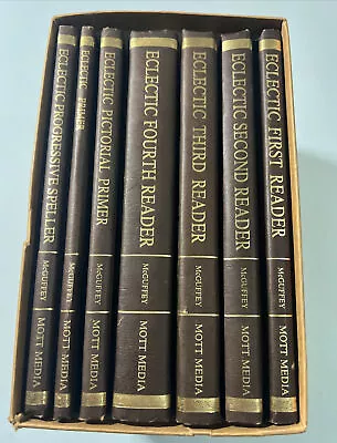 McGuffey's Eclectic Reader 7 Volume Boxed Set Mott Media 1982   Very Good • $59.99