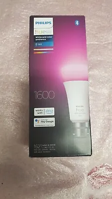 $74 • Buy Philips Hue White & Colour Ambiance Single Smart Bulb LED [B22 Bayonet] RRP $110
