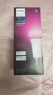 $69 • Buy Philips Hue White & Colour Ambiance Single Smart Bulb LED [B22 Bayonet] RRP $110