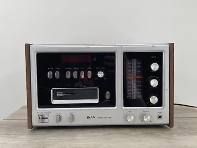 Vintage Craig IMA PS-1000 8 Track Player Radio Alarm Clock Stereo Wood Vaneer • $38.99