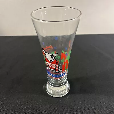 Vtg  1987 Bud Light Spuds MacKenzie Christmas/ Party Animal Pilsner Beer Glass • $4.50