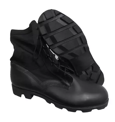 Wellco Boots Size: 11 Medium WP Black Leather Combat Jungle British Army NEW • $96.72