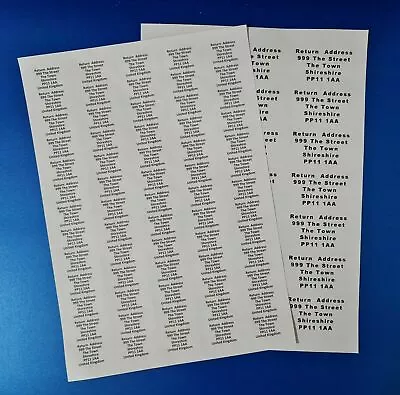 £55.53 • Buy Personalised Self Adhesive Name Return Address Sticky Labels Stickers 