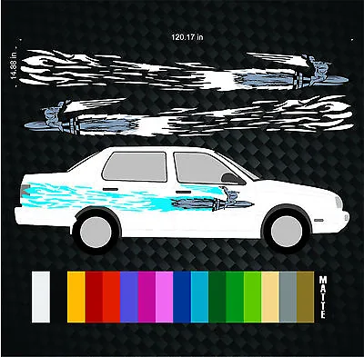 Knight Rocket Fast Furious Volkswagen VW Jetta Vinyl Graphics Decal Sticker • $174.99