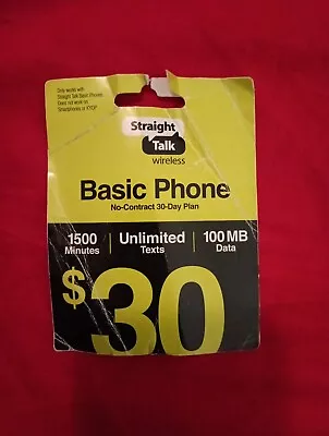 Straight Talk  Basic Phone   $30 Gift Card • $15