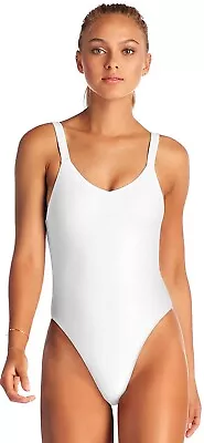 Vitamin A Womens 174571 Leah Eco White One Piece Swimsuit Size 8/M • $84.15