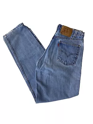 VTG Levis 550 Blank Orange Tab Relaxed Fit Denim Jeans 33 X 34 • $18.97