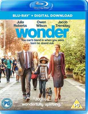 Wonder Blu-ray (2018) Julia Roberts Chbosky (DIR) Cert PG Fast And FREE P & P • £2.80