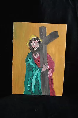 $24.99 • Buy NICE VINTAGE OIL CANVAS BOARD PAINTING UNSIGNED UNFRAMED  10  X 14  