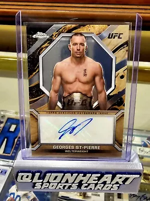 Georges St-Pierre 2024 UFC Topps Chrome Marks Of Champions Auto • $64.99