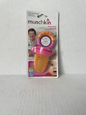 NEW SEALED Munchkin Fresh Food Feeder Ideal For Fruits & Veggies - Pink/Orange • $9.99