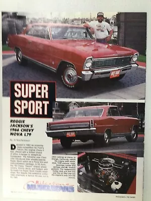 NOVA #20 Article 1966 Chevrolet Chevy NOVA SS L79 Reggie Jackson 3 Page • $14.99