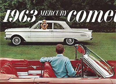 Original 1963 Mercury Comet Comet Custom And Comet S-22 Dealer Sales Brochure   • $7.49