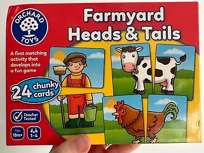 Farmyard Heads And Tails Game Orchard Toys - 18m + - Bnib! • £7.50