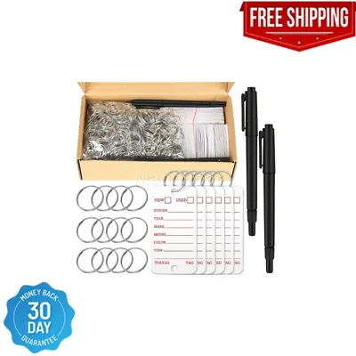 500 Pcs Poly Key Tags Dealership Tags Car Key Tags Plastic Key Tags With Labels • $30.19