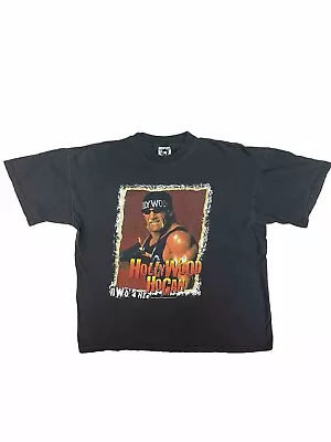 VTG 90’s Hollywood Hulk Hogan NWO Portrait Wrestling Shirt Mens Size XL  • $85