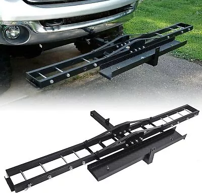 Bike Steel Motorcycle Scooter Dirtbike Carrier Hauler Hitch Mount Rack Ramp • $359