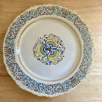 Vintage Meridiana Ceramiche Dinner Plate 11” Floral MADE IN ITALY • $17.50