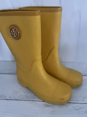 Tory Burch Yellow Rain Boots Size 5 • $59.99