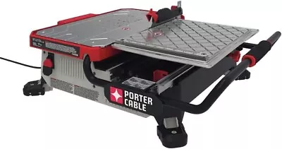 PCE980 Tile Saw Wet Saw With 7-inch Cutting Capacity And On-Board Cutting Guide • $188