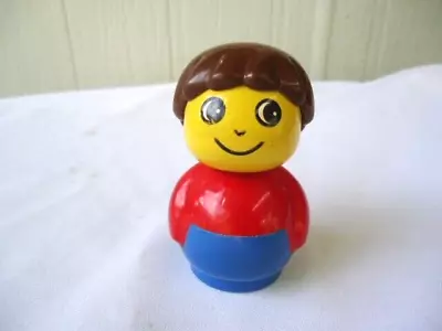 Vintage Lego Primo Duplo Boy Figurine Blue Red Figure • $7.99