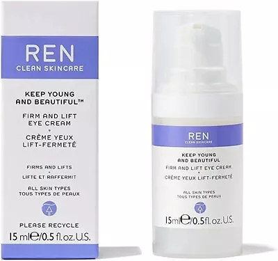 £14.99 • Buy REN Clean Skincare Keep Young And Beautiful™ Firm And Lift Eye Cream 15ml
