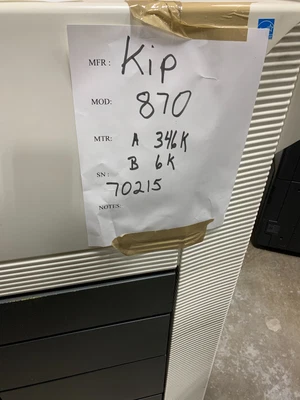 $4995 • Buy Kip 870 Wide Format Printer W/o Scannerfor Parts/repair Powers On - See Photos