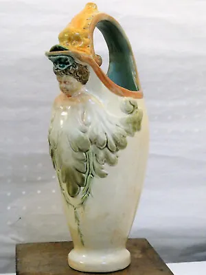 Unusual Bretby Majolica Jug • £49.99