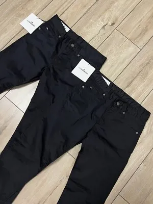 Men's J.Lindeberg 2 Pairs Lot Of Two Jeans Pants Jay Satin 30x34 Black Trousers • $90