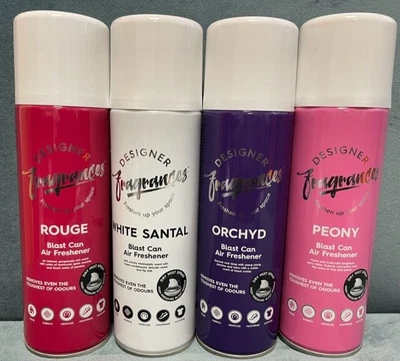 £14.50 • Buy 4xNEW Blast Can Designer Fragrances Vehicle Car Home Freshener Air Freshener