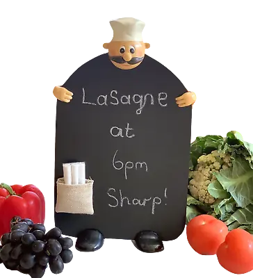 Chef Chalk Board Memo Menu Stand For Kitchen Bistro Restaurant : 32cm High • £15.95