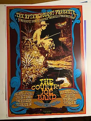 $49.99 • Buy Concert Poster Country Joe And The Fish Band 2005 Signed 60s Artist Bob Masse 