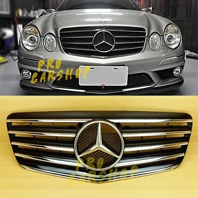 07-09 Gloss Black For Benz W211 E-Class Front Grille 5 Fin • $196.65
