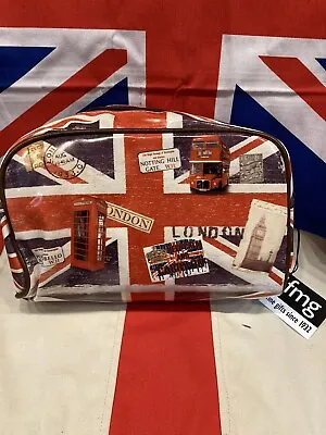 London Union Jack Big Ben Wallet Purse Clutch Make Up Toiletry Bag *NEW* • £7.99