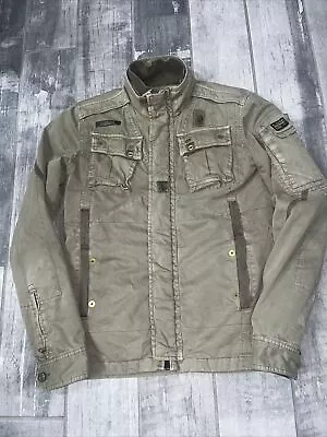 G-Star RAW US Men’s M Green 100% Cotton Military Jacket DISTRESSED • $59.99