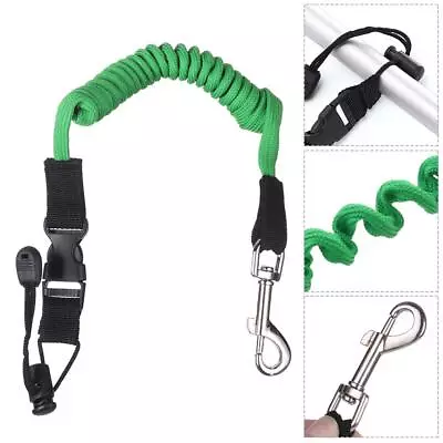 Safety Coiled Elastic Canoe Cord Kayak Fishing Rod Lanyard Boat Paddle Leash • $13.74