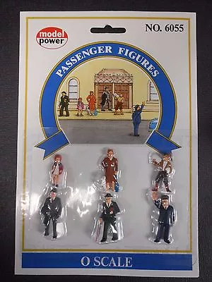 Model Power O Scale Passenger Figures Pack (6 Figures) - MP6055 • $14.99